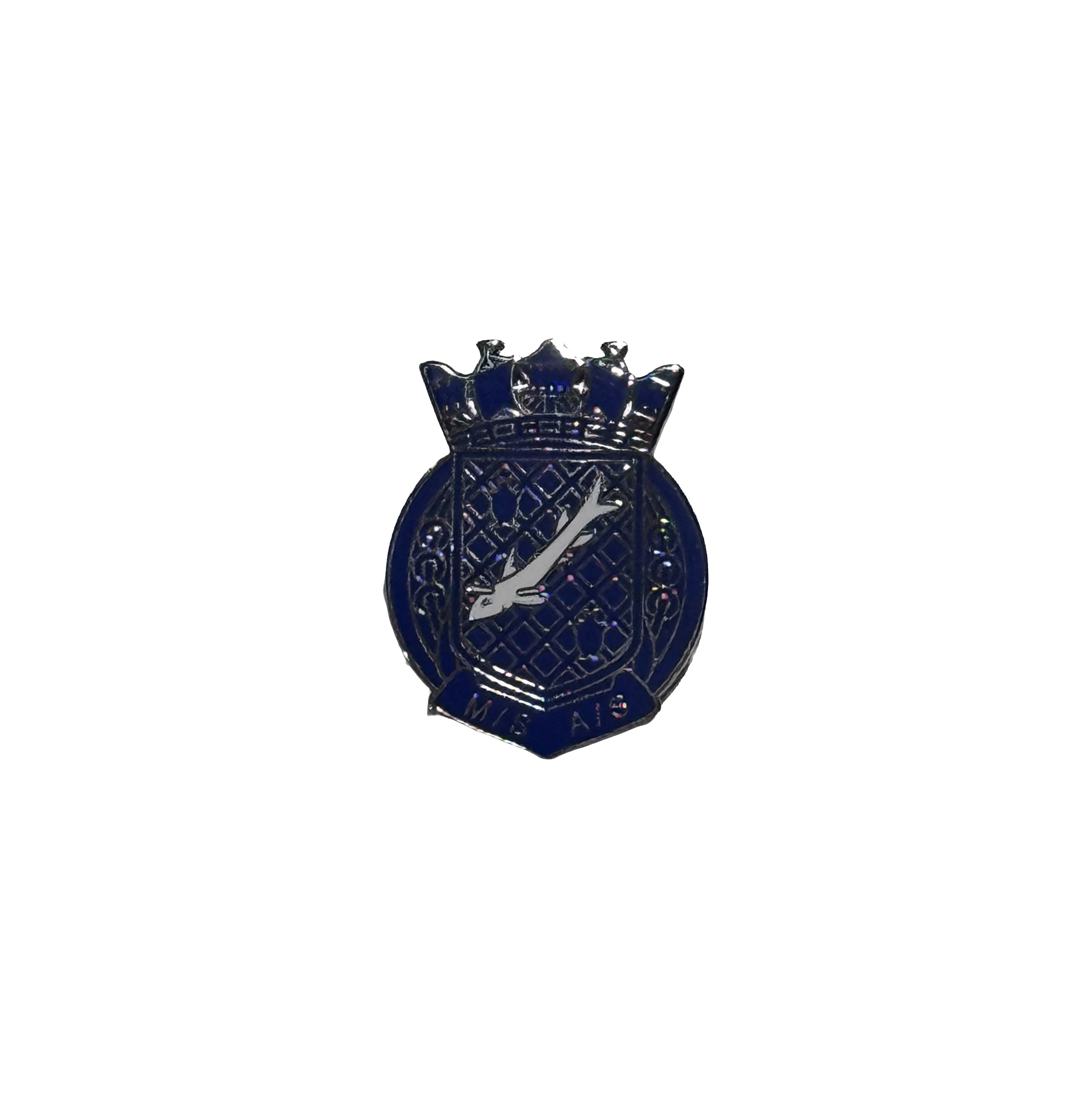 Lapel Badge, Blue enamel