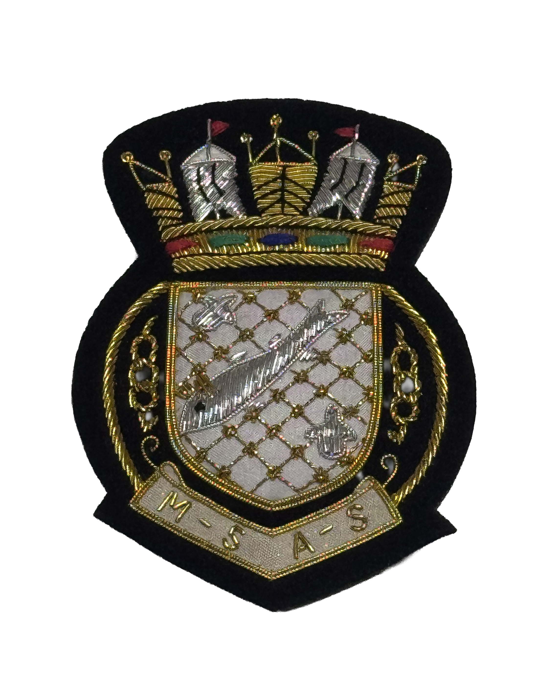 Lg. Blazer Badge, Gold wire